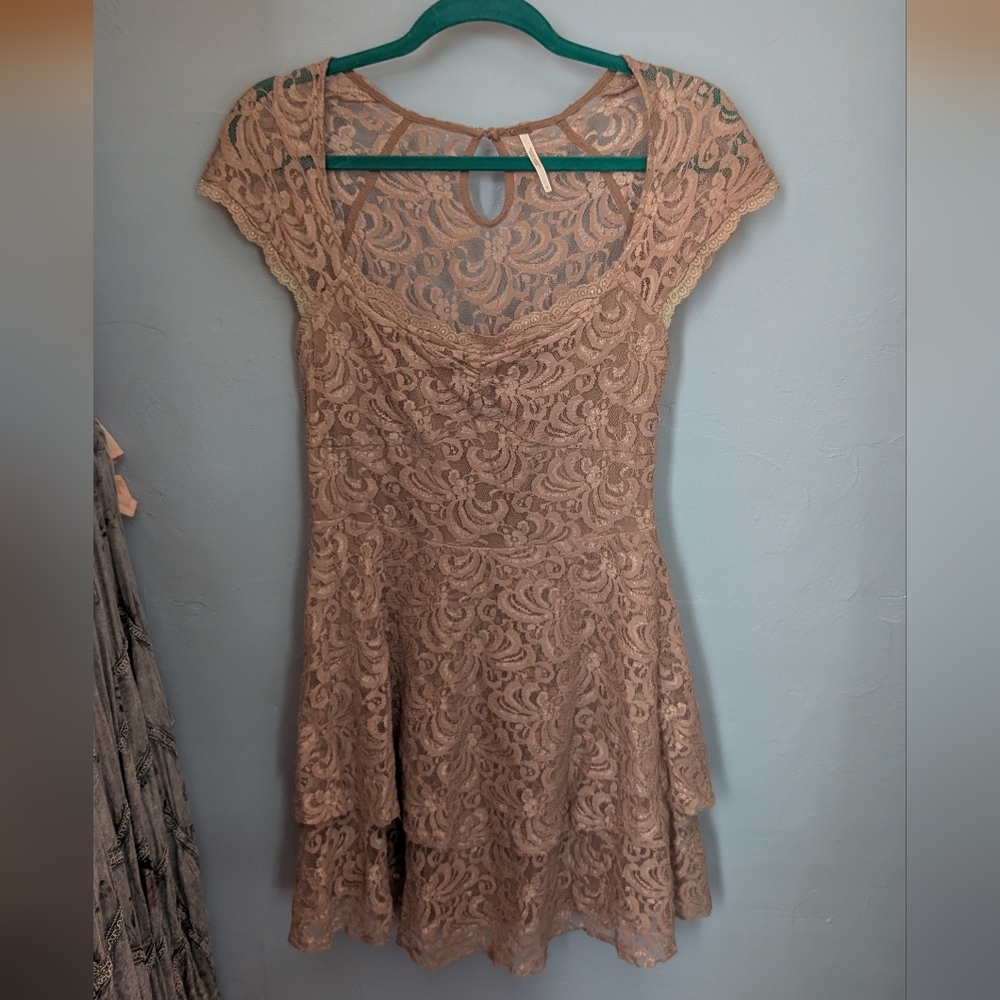 🌙 Free People Rock Candy Lace Dress For Layering
